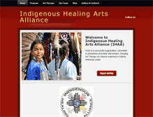 Tablet Screenshot of indigenoushealingarts.org